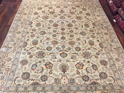OnSale Fine Unique Genuine Hand Knotted Area Rug Carpet Floral 10’3”x13’6”,#3191 - Image 1 of 4