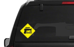 Gun Baby on Board Die Cut Vinyl Window Decal Bumper Sticker Gun NRA 9mm Pro 2a - Bild 1 von 19