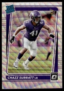 2021 Donruss optique argent vague Chazz Surratt recrue 109/299 #280 - Photo 1 sur 2