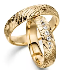 DISEÑO MADURO - ELEGANTES ANILLOS DE BODA / BRONCE - ORO - GRAN SELECCIÓN EN TIENDA - Imagen 1 de 1