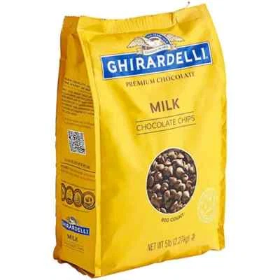 Ghirardelli Milk Chocolate .8M Baking Chips 5 lb. - Image 1 of 3