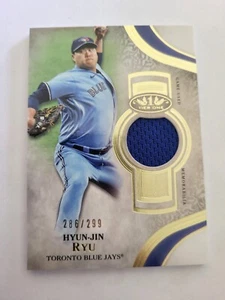 Hyun-jin Ryu 2021 Topps Tier 1 Jersey Card 286/299 - Picture 1 of 2