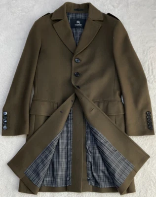 Burberry Black Label мужской шерсти Тренч хаки азиатский крой L (размер США M) - Изображение 1 из 4