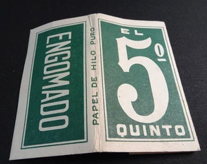 ANTIQUE CIGARETTE ROLLING PAPER EL QUINTO EARLY 1900 TOBACCIANA COLLECTIBLES 1C - Bild 1 von 3