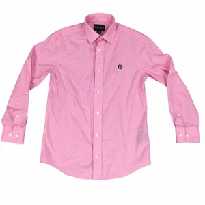 Lauren Ralph Lauren Button Up Shirt Long Sleeve Check Houndstooth Red White 10 - Picture 1 of 8