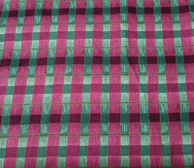 Christmas Plaid Print BTY The Kesslers for Concord Fabrics Plum Green - Image 1 of 3