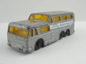 Lesney Matchbox Regular Wheel #66 Greyhound Coach (Silver) - w/ WEAR - Picture 1 of 7