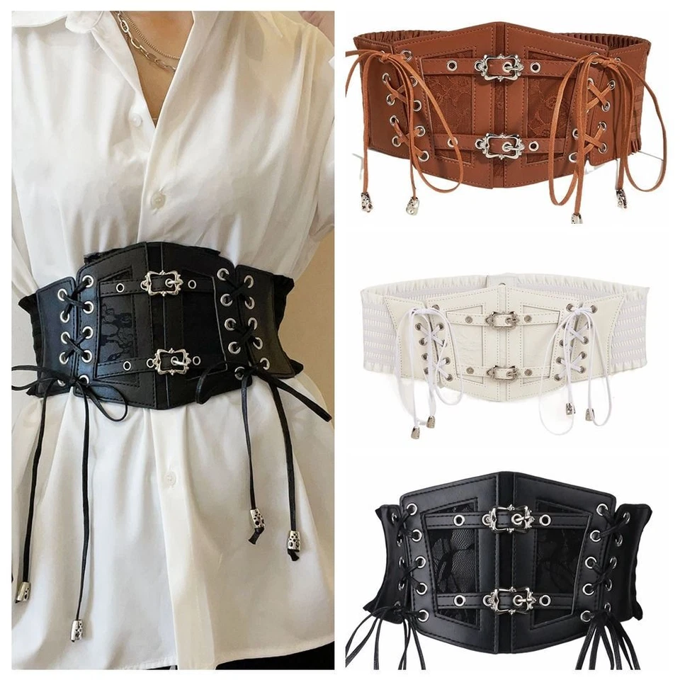 Waist Corset Belt Gothic Lace Cummerbunds Adjustable Punk Waist Band Women Girls - image 1 of 4