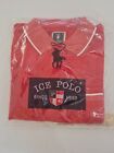 Mens Polo Shirt Ice Polo Size L Short Sleeve Pocket Red 8813