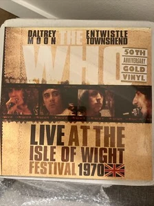 The Who Live at the Isle of Wight Festival 1970 50th Anniversary Gold Vinyl 3 LP - Picture 1 of 1