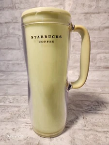 Starbucks Coffee 2008 Lime Green 16oz Travel Tumbler Rubber Grip Handle no Lid - Bild 1 von 8
