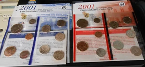2001 US MINT P & D MINT SET IN ORIGINAL PACKAGING UNCIRCULATED 20 COINS - Picture 1 of 6