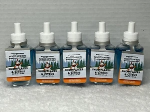 Bath & Body Works Lot/5 Snowflakes & Citrus Wallflowers Home Fragrance Refill - Picture 1 of 2
