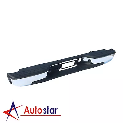 Complete Chrome Rear Bumper Fits 1999-2007 Chevy Silverado GMC Sierra 1500 2500 - Image 1 of 4