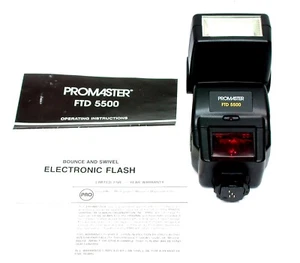 Promaster FTD 5500 Electronic Flash with Module PX AF for Pentax Film Cameras - Picture 1 of 14