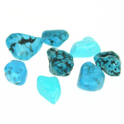 1X 20-35mm Tumbled Stone Natural Turquoise Crystal Healing Reiki Mineral - Image 1 of 4