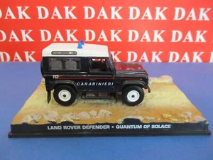 Die cast 1/43 Modellino Auto 007 James Bond Land Rover Defender Carabinieri Quan - Foto 1 di 6