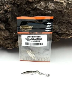 Camo Blade Spin Willow Silber 5,8cm Srew Spinnerblatt 3,2cm 2 Stück NEW OVP - Picture 1 of 2