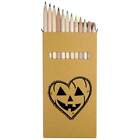12 x "Halloween Heart" długie 178mm kolorowe ołówki / zestaw ołówków (PE00036224)