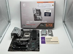 MSI X670E GAMING PLUS WIFI Gaming Motherboard READ/FOR PARTS - Afbeelding 1 van 9