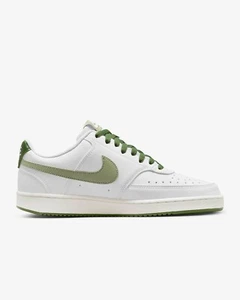 HERREN GRÖSSE 10,5 Nike Court Vision Halbschuhe weiß ölgrün Turnschuhe - FJ5480-100 - Bild 1 von 10