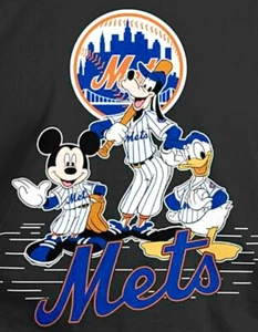 (2) New York Mets Mickey Mouse & Friends Waterproof Vinyl Stickers 4.7x3.7 Decal - Picture 1 of 1