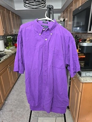 Mens Hathaway Dress Shirt XXLarge size purple - Image 1 of 3
