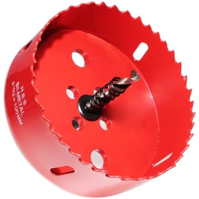 100mm Lochsäge mit Dreiecksschaft - Hochwertiger Bi-Metall Bohrer für Profis - Bild 1 von 2