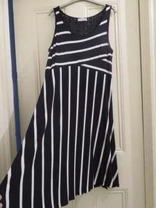Per Una navy & white striped dress. Size 14. Excellent condition - Picture 1 of 3
