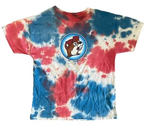 Buc Ees 4th Of July Tie Dye T Shirt - Red White Blue USA Promo, Youth Kids M - Picture 1 of 11