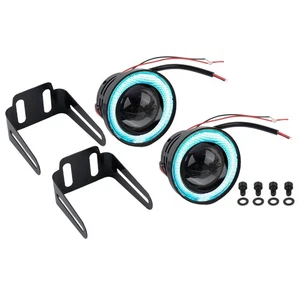 64mm Ice Blue LED Fog Light Lamps Set for Honda For Civic Cars SUVs Trucks - Picture 1 of 12