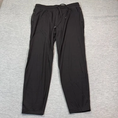 Pantalones deportivos ligeros Fabletics Joggers para hombre XL negros elásticos con cordón Foto 1 de 4