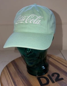 NEU OHNE ETIKETT COCA-COLA MINTGRÜN, BESTICKTE BUCHSTABEN STRAPBACK MÜTZE!  SO SCHÖN!!  D12 - Bild 1 von 3