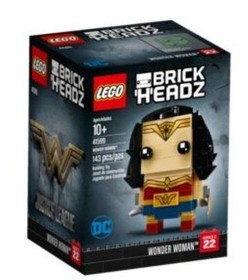 LEGO BRICKHEADZ: #22 WONDER WOMAN (41599) Retired New Sealed DC Comics