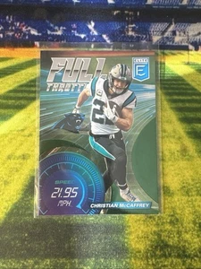 2021 Donruss Elite Full Throttle #2 Christian McCaffrey - Panthers/49ers - Foto 1 di 2