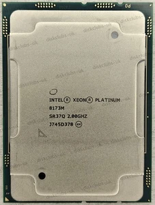 Intel Xeon Platinum 8173M SR37Q 28-Core 2.00GHz 38.5MB 165W LGA3647 Server CPU - Picture 1 of 2