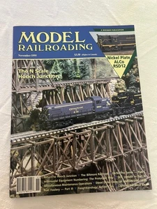 Model Railroading Magazine Nov 1995 N Scale Hooch Junction Wiesner Pub - Picture 1 of 2