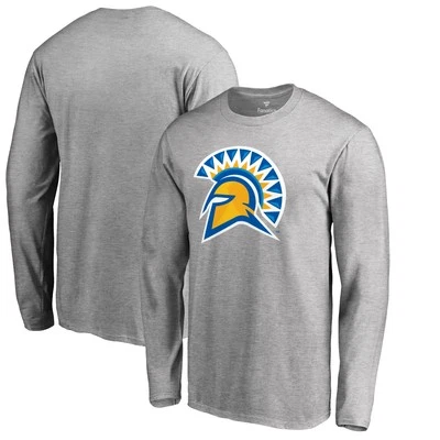 Men's Ash San Jose State Spartans Primary Logo Long Sleeve T-Shirt - Image 1 of 3
