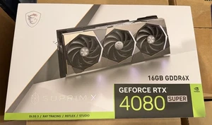 MSI - GEFORCE RTX 4080 SUPER SUPRIM X - GRAPHICS CARD 16GB GDDR6X - EXCELLENT!! - Picture 1 of 12