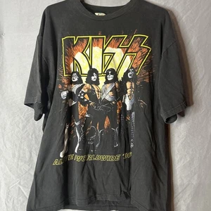 Vintage Kiss T Shirt Alive Worldwide 96 97Jacksonville Concert Tour Champ Tag XL - Picture 1 of 8