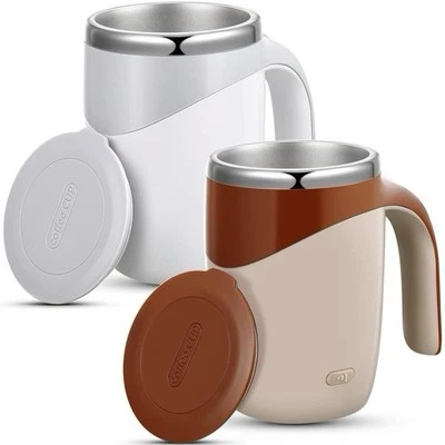 Automatic Self Mixing Magnetic Stainless Steel Coffee Cup Milk Self Stirring Mug - Image 1 of 4