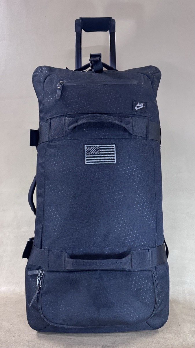 Nike FIFTYONE49 Black 32”Upright Wheeled Bag Roller Suitcase