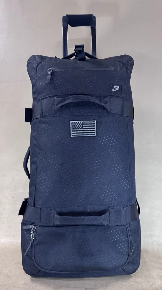 Nike FIFTYONE49 Black 32”Upright Wheeled Bag Roller Suitcase Luggage PBZ278-001 - Image 1 of 4