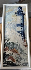 Framed Lighthouse Cross Stitch  - Picture 1 of 12