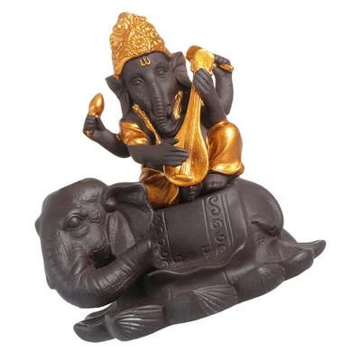  Ganesha backflow cono cono bruciatore di incenso statua backflow incenso - Immagine 1 di 4