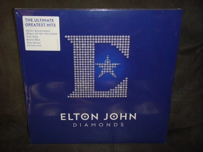 ELTON JOHN - DIAMONDS - GREATEST HITS - DOUBLE VINYL LP RECORD ALBUM - SEALED - Image 1 of 4