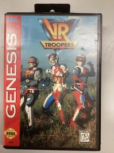 Sega Genesis VR Troopers 1995 Game Box Manual Included Japan Slight Wear - Picture 1 of 8
