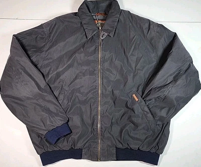 Weatherproof Garment Company Mens Bomber Jacket Black Micro Suede Coat Mens XL - Image 1 of 4