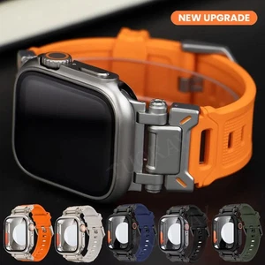 Band Strap Case For Apple Watch Series 10 9 8 7 SE 6 44/45/46mm Change to Ultra - Picture 1 of 57