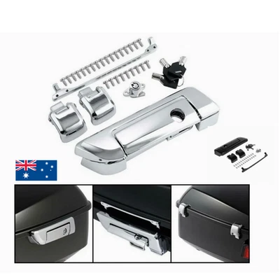 Kit de llaves de bloqueo de cierre de tapa de maletero de motocicleta Harley Touring Road King Glide Electra Foto 1 de 4